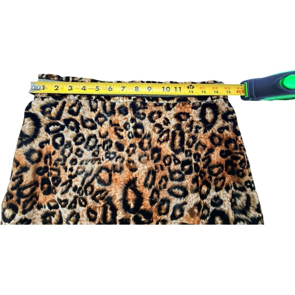 Vintage Velvet Leopard Print Skirt and Miou Muse Crop Top - Picture 7 of 8